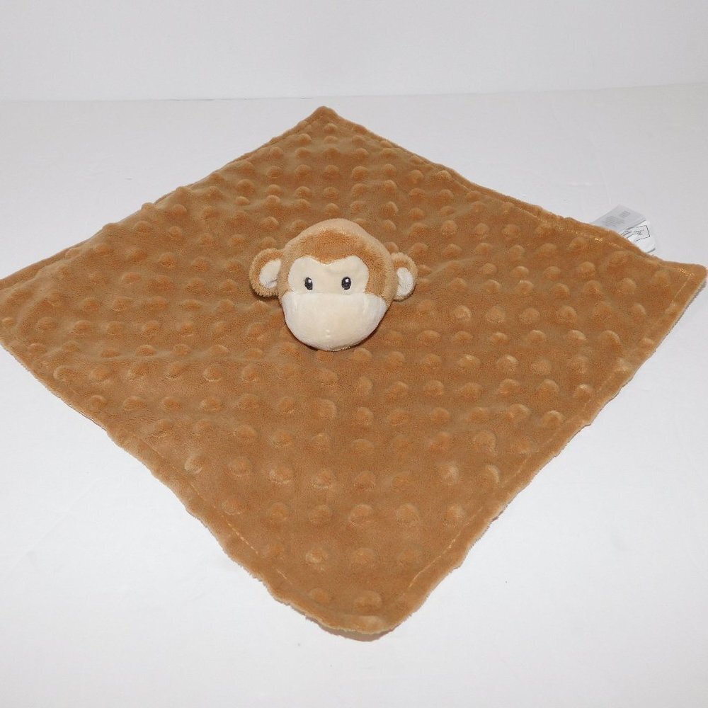 Brown Monkey Security Blanket w Nubs TCP Bundles baby Place Baby Plush Lovey
